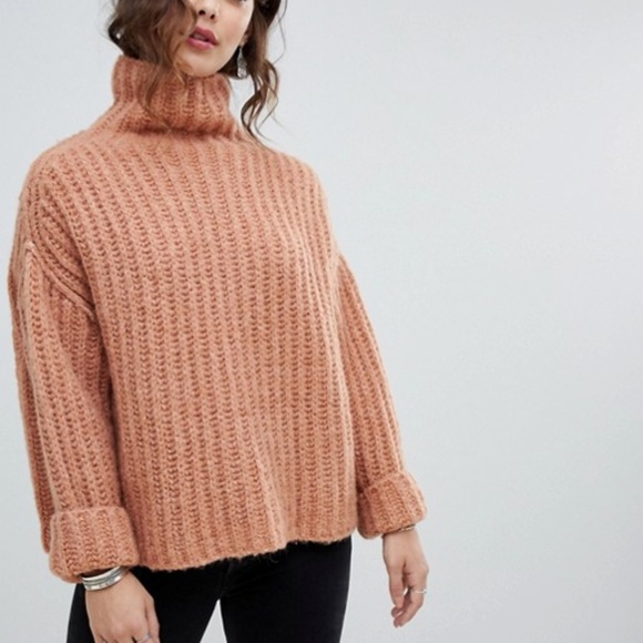 Free People Sweaters - NWT FREE PEOPLE Fluffy Chunky High Neck Sweater